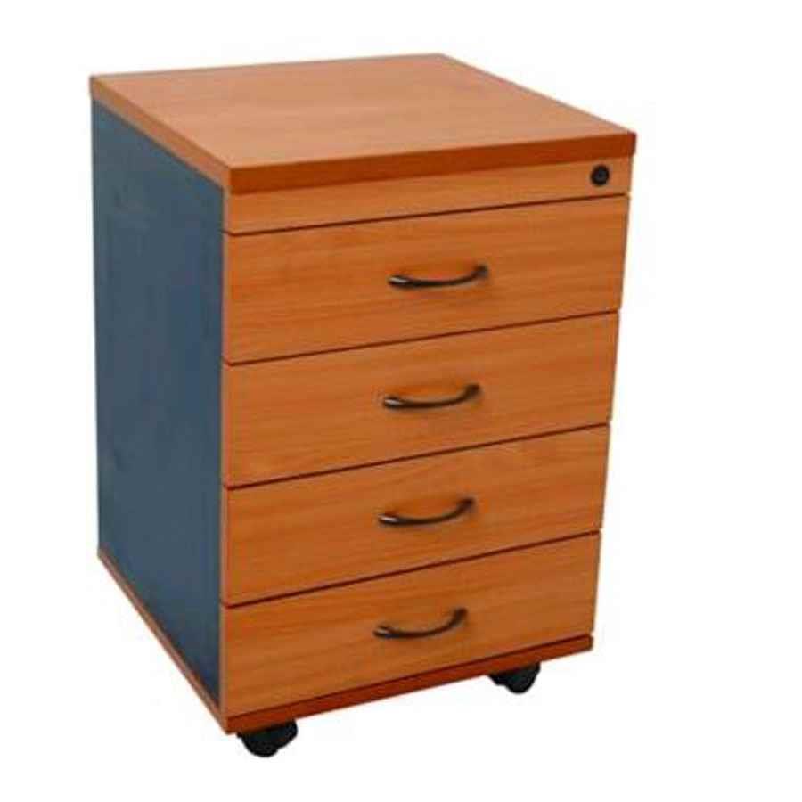 Worker Mobile Pedestal 2 Box Drawers, 1 File Drawer Xpert Office